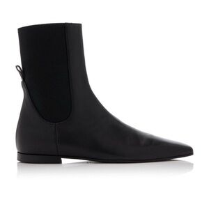 Toteme Sleek Black Ankle Booties